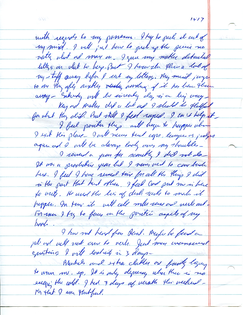 Dr John WorldPeace 2008 Prison Journal